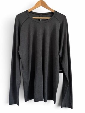 lululemon athletica Men's Metal Vent Tech LS 2.0 Long-Sleeve Crew - Charcoal XXL
